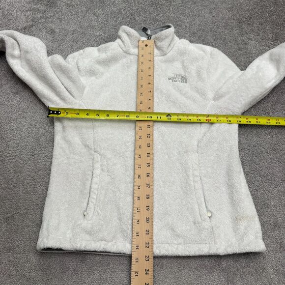 The North Face Osito Fleece Jacket Womens Small White Full Zip Pocket Outdoor - Picture 14 of 16
